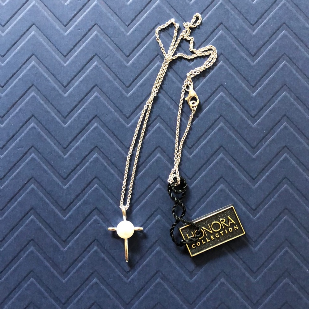 Pearl Cross necklace